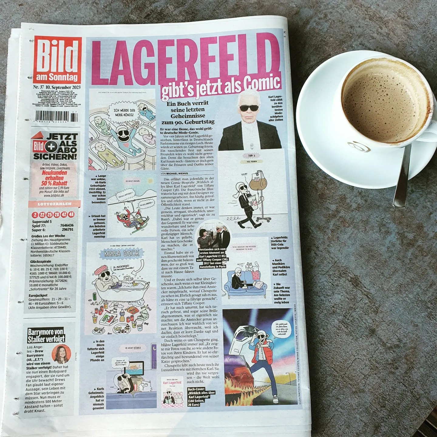 »Wirklich alles über Karl Lagerfeld« in der BILD am Sonntag ;-)
